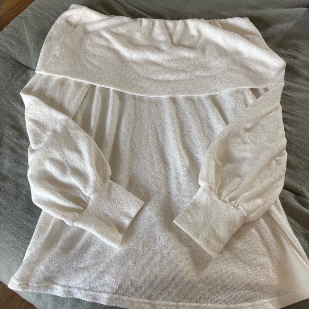 Off-Shoulder White Top